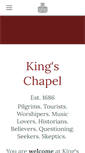 Mobile Screenshot of kings-chapel.org