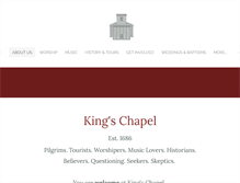 Tablet Screenshot of kings-chapel.org
